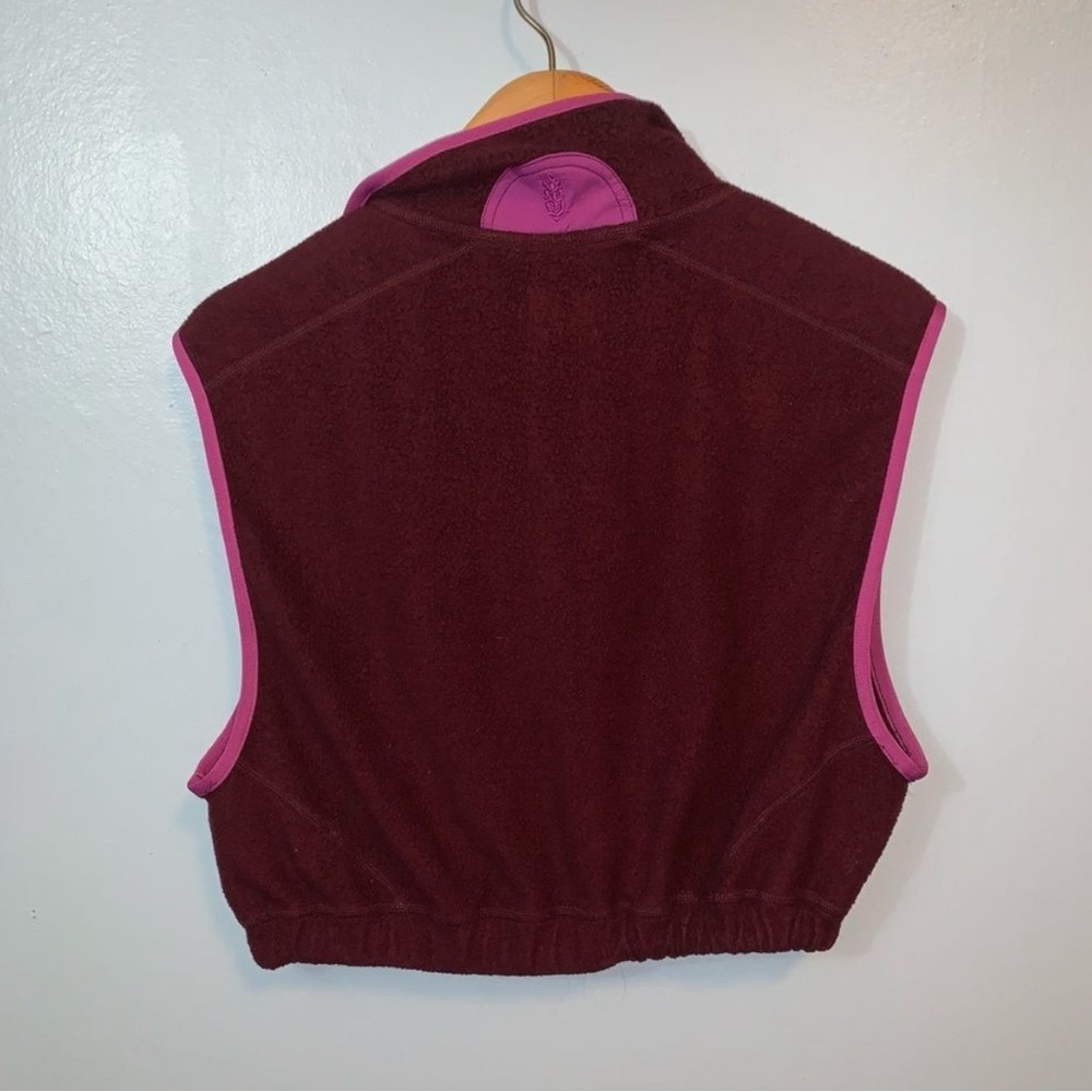 Free People Movement Base Camp Sherpa Vest in Fig Jam Combo XS - Picture 4 of 4